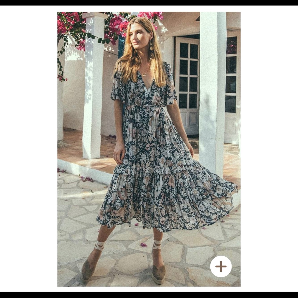 SPELL AMETHYST GARDEN PARTY DRESS NIGHTFALL